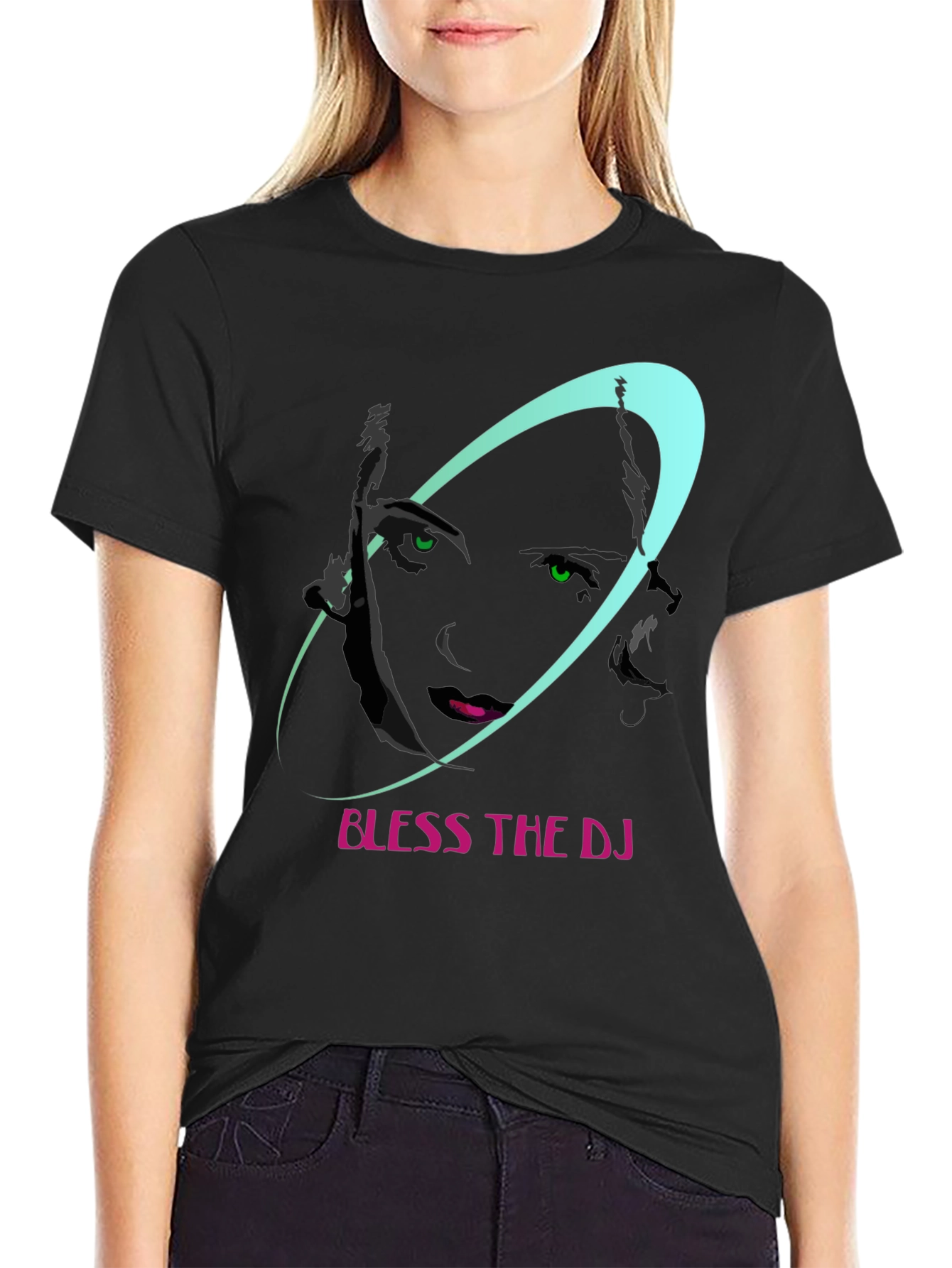 Bless The DJ Black Graphic Tee
