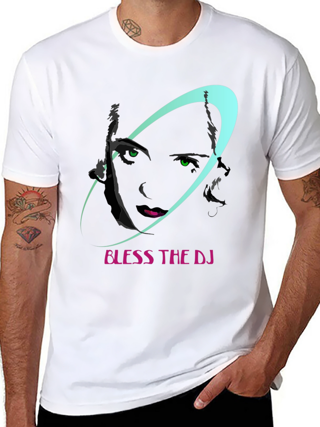 Bless The DJ Black Graphic Tee