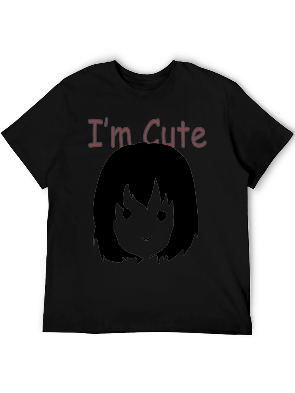 Im Cute Black Anime Graphic Tee