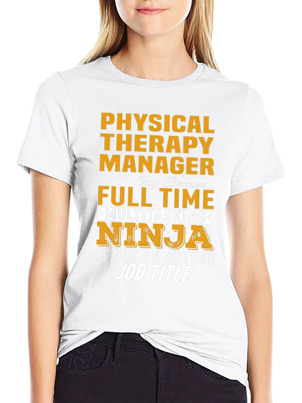 Physical Therapy Manager Full Time Ninja T-Shirt