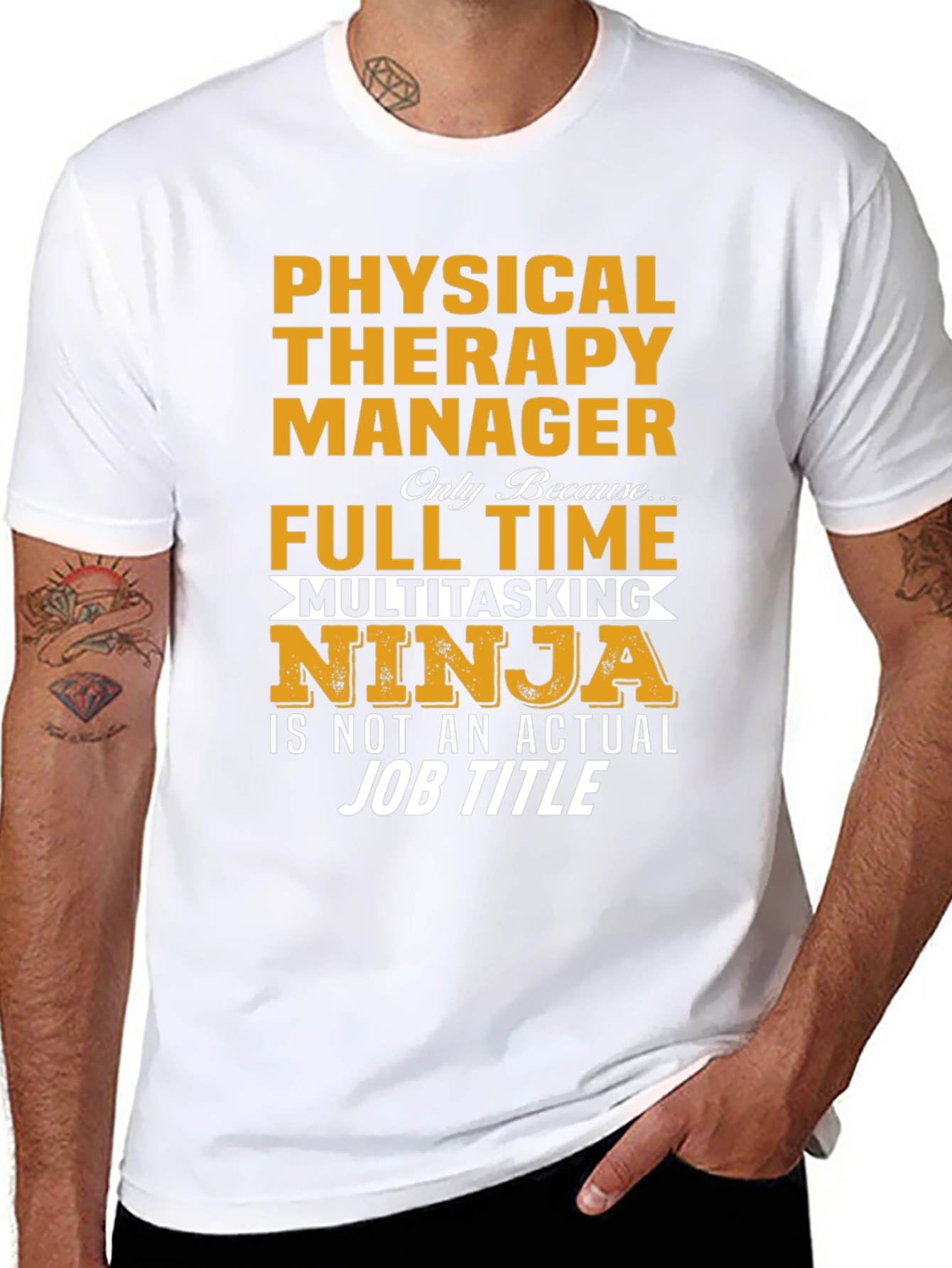 Physical Therapy Manager Full Time Ninja T-Shirt