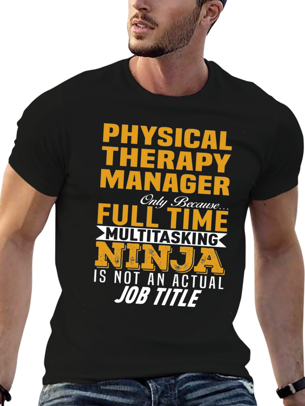 Physical Therapy Manager Full Time Ninja T-Shirt