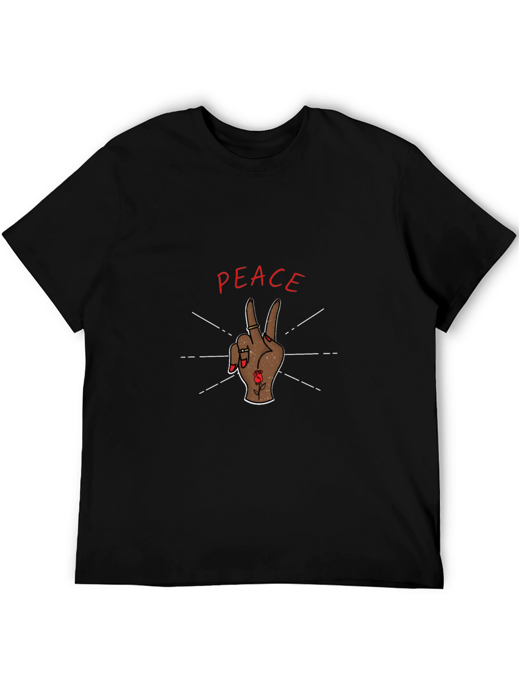 Peace Sign Graphic Tee - Stylish & Comfortable