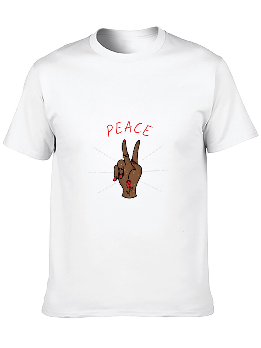Peace Sign Graphic Tee - Stylish & Comfortable