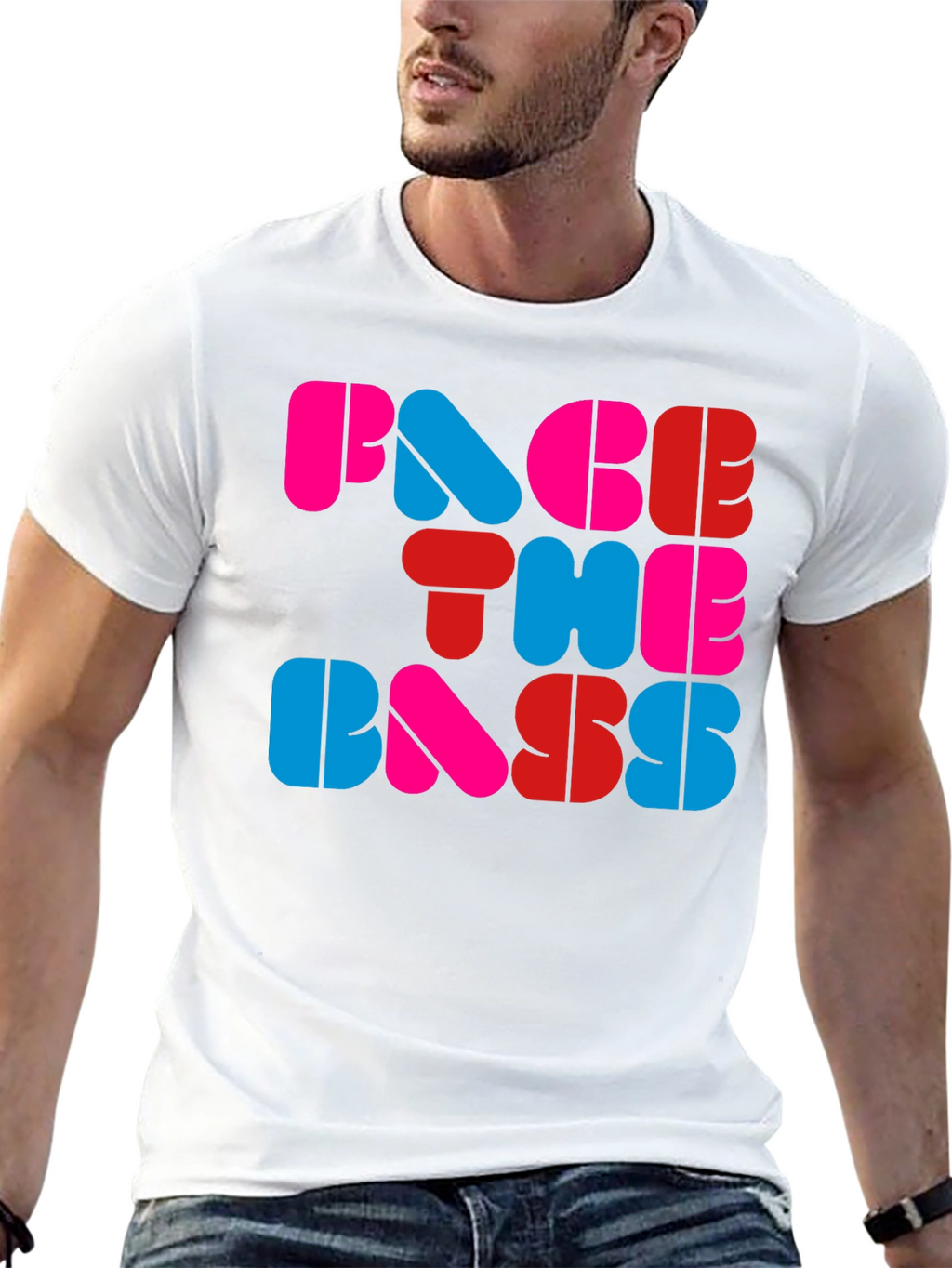 Face The Bass Graphic T-Shirt - Bold Style
