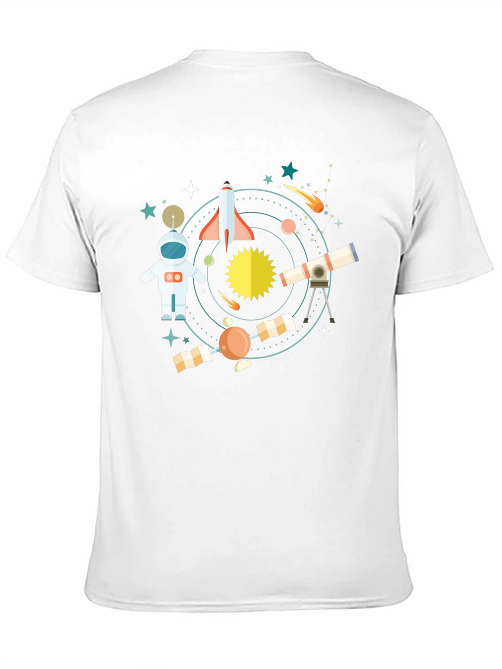 Space Adventure Black T-Shirt