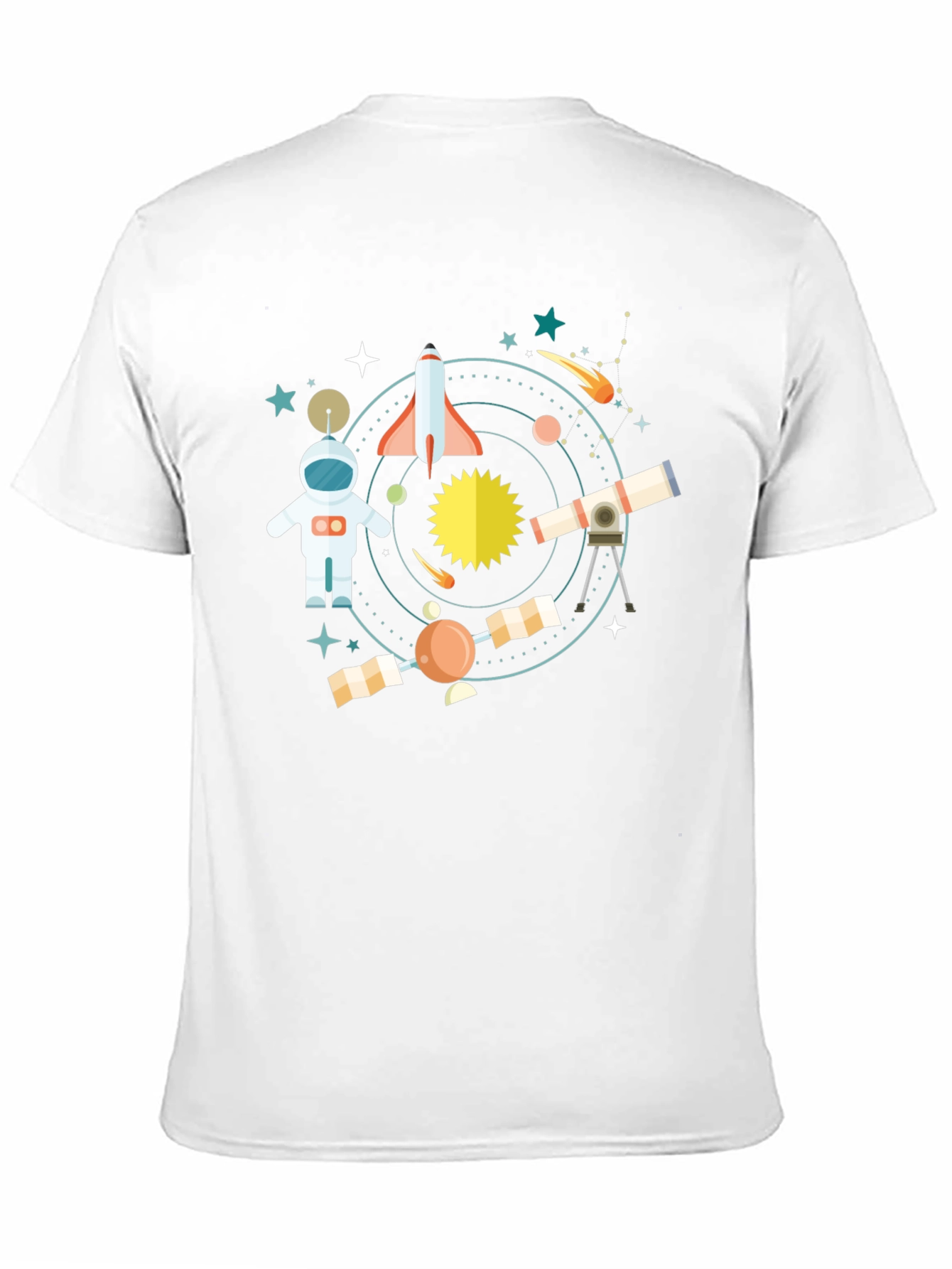 Space Adventure Black T-Shirt