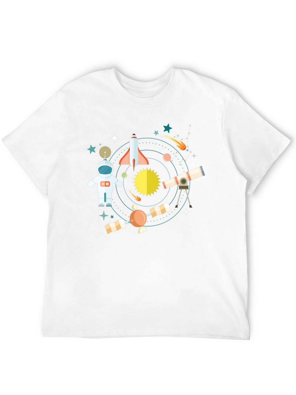 Space Adventure Black T-Shirt