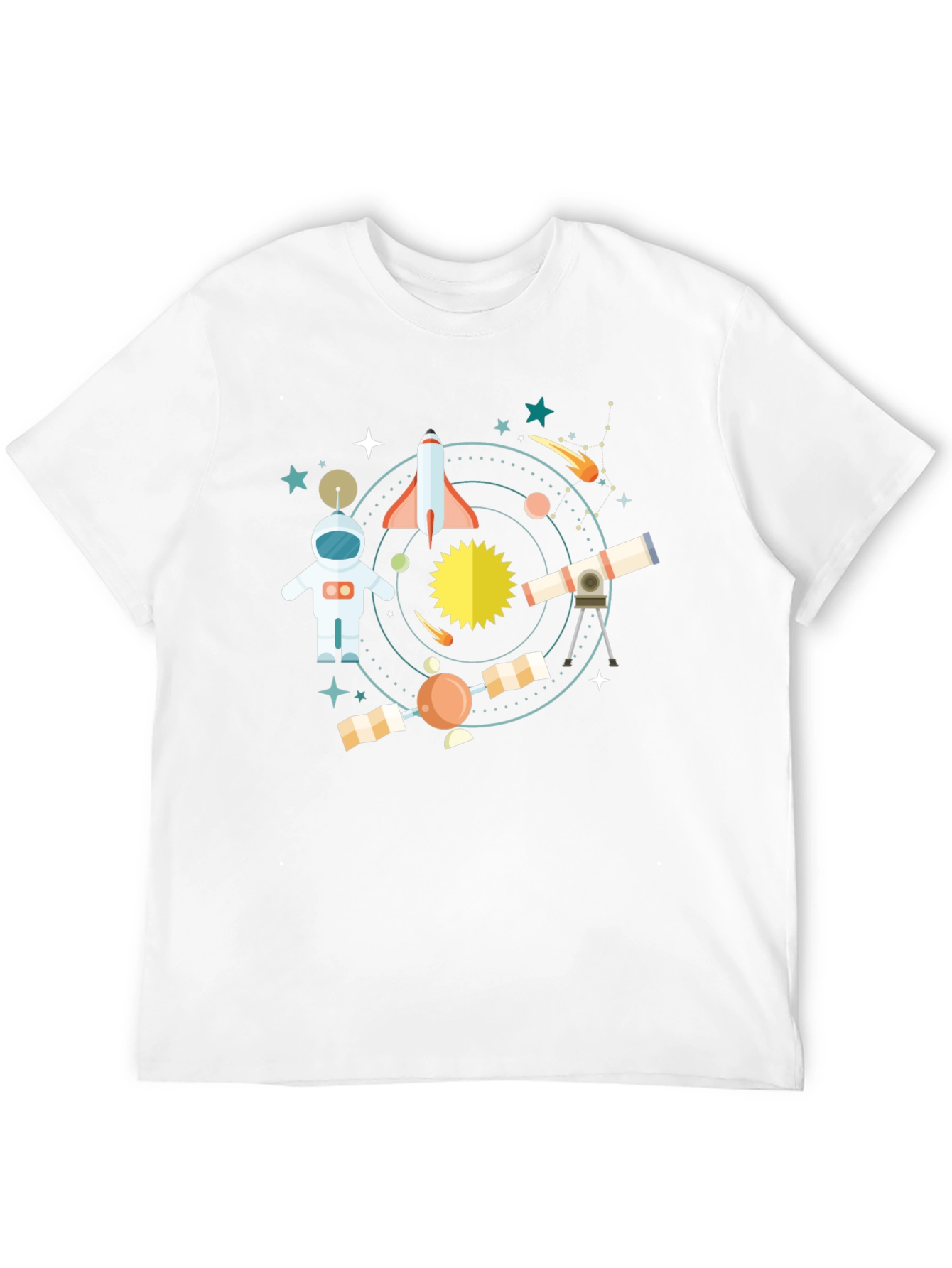 Space Adventure Black T-Shirt