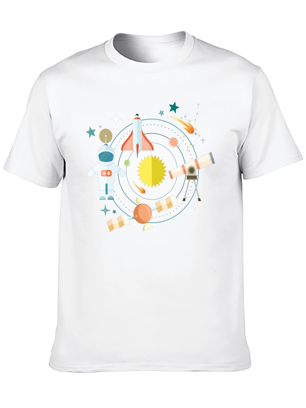 Space Adventure Black T-Shirt