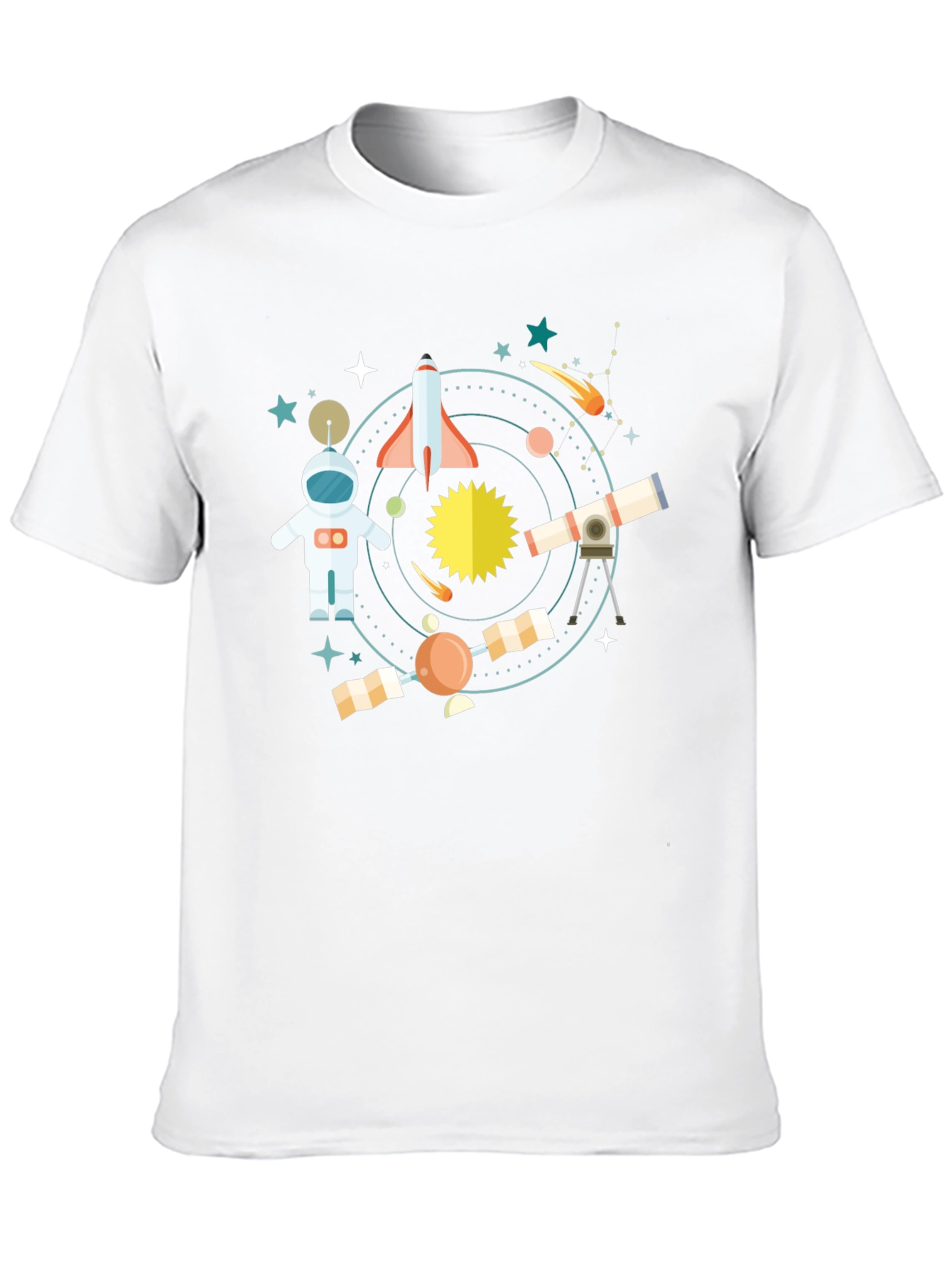 Space Adventure Black T-Shirt