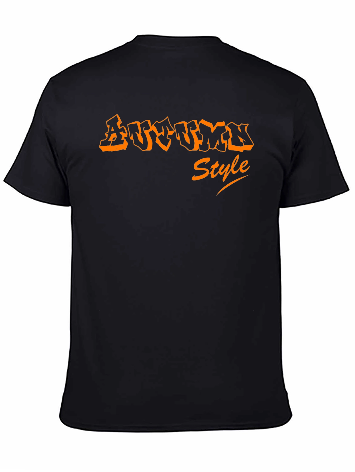 Autumn Style Black T-Shirt
