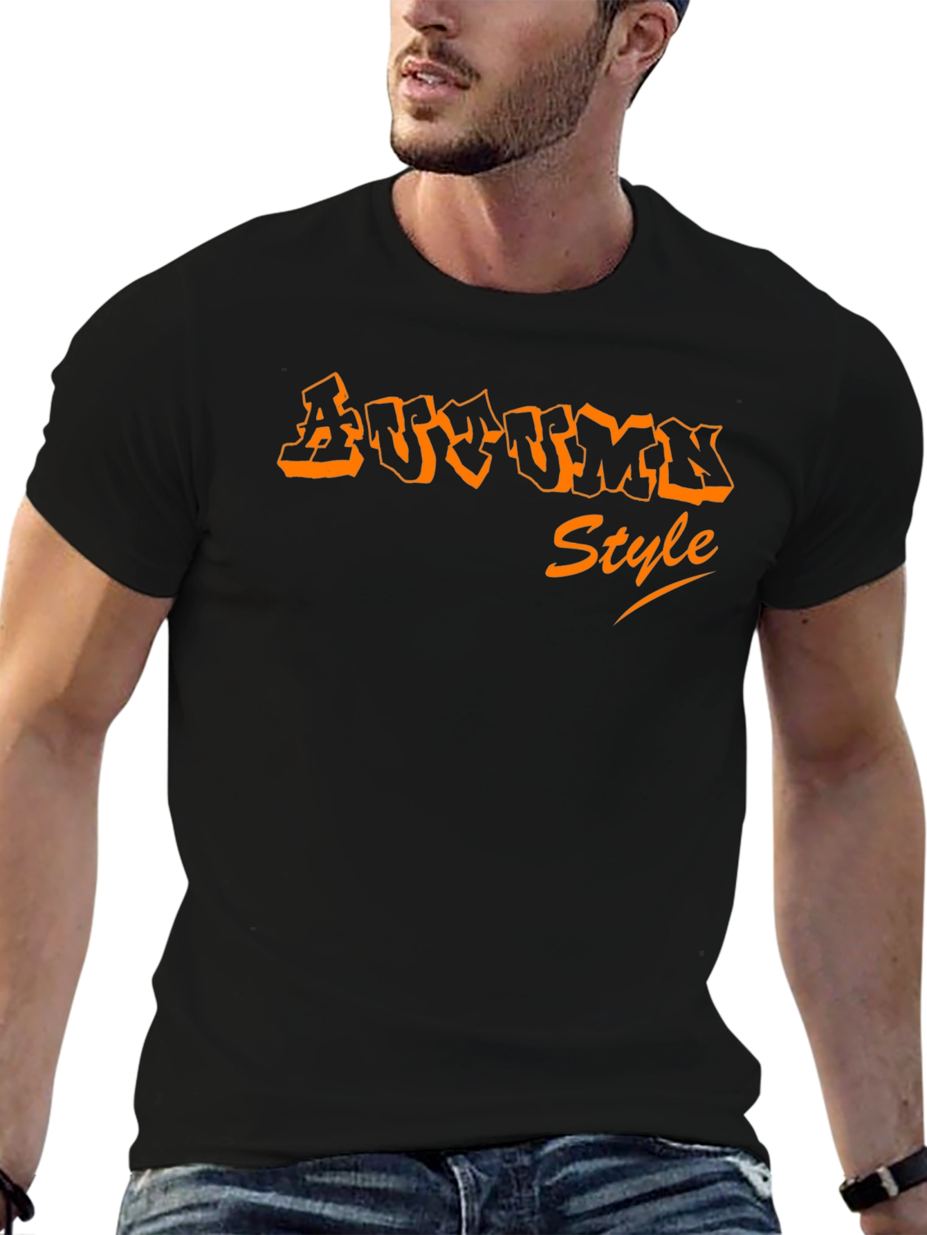 Autumn Style Black T-Shirt