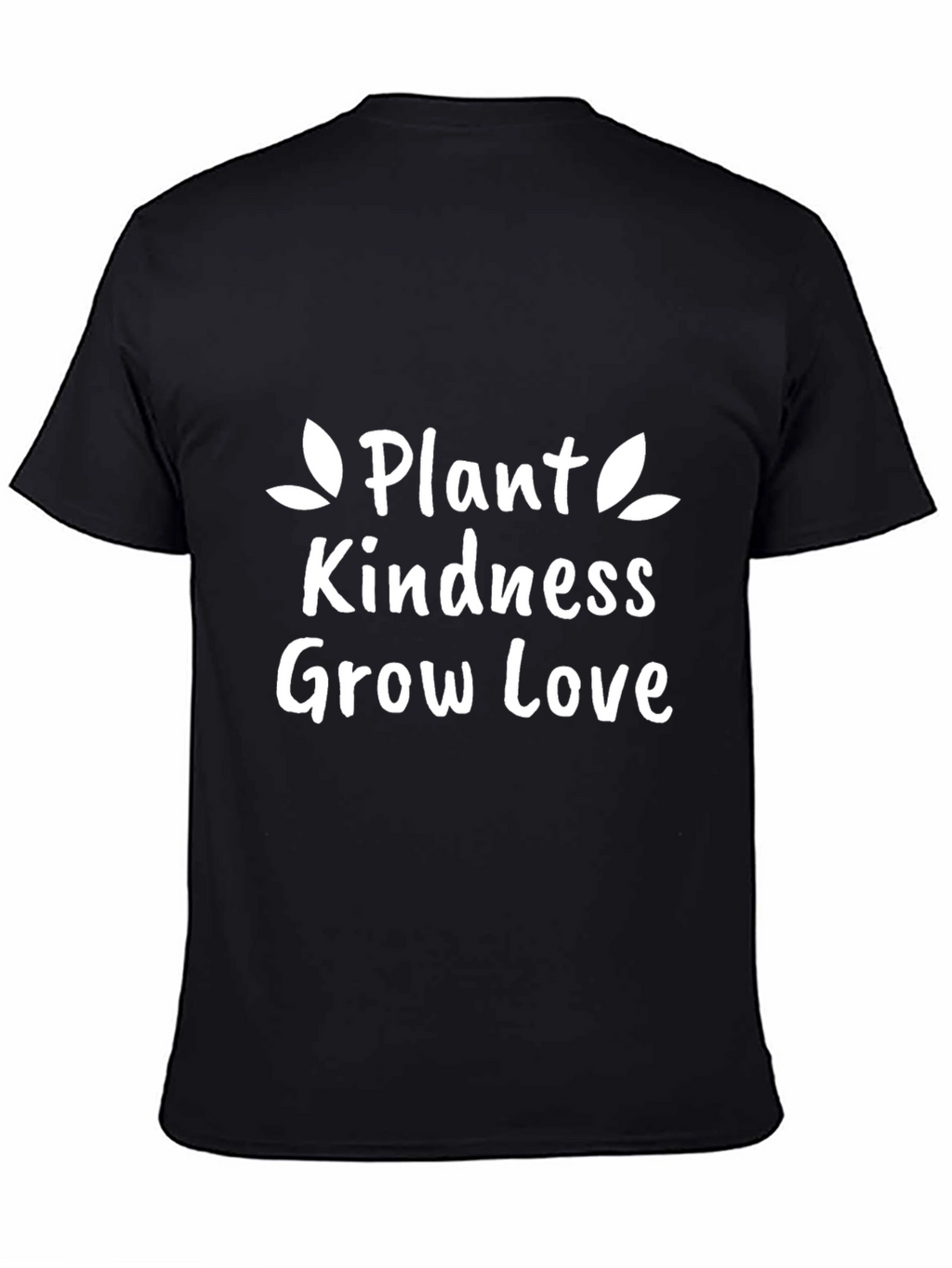 Plant Kindness Grow Love Graphic Tee - Black