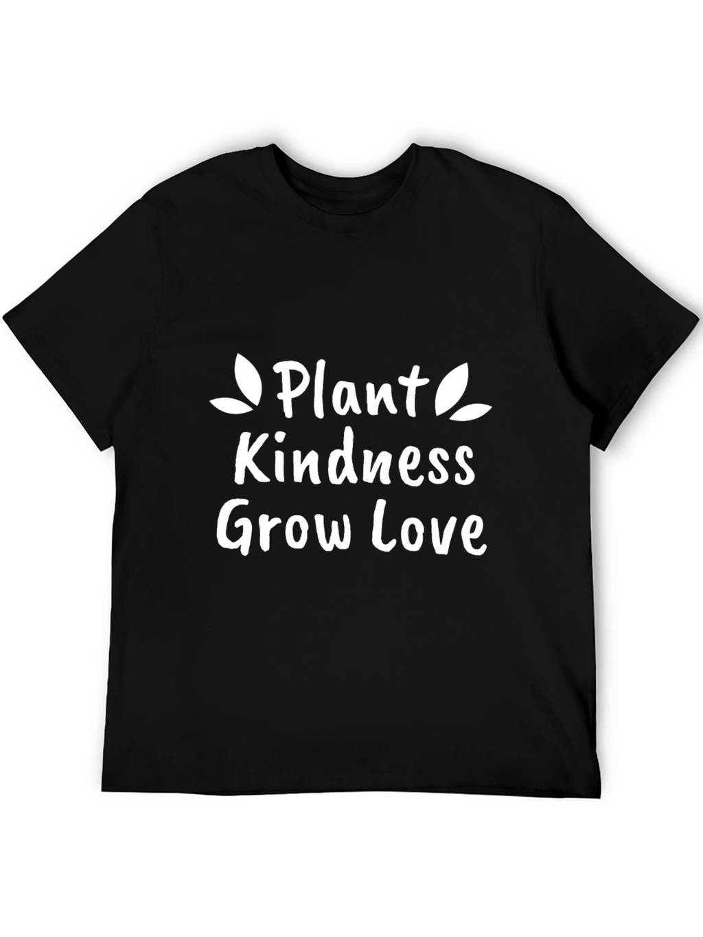 Plant Kindness Grow Love Graphic Tee - Black