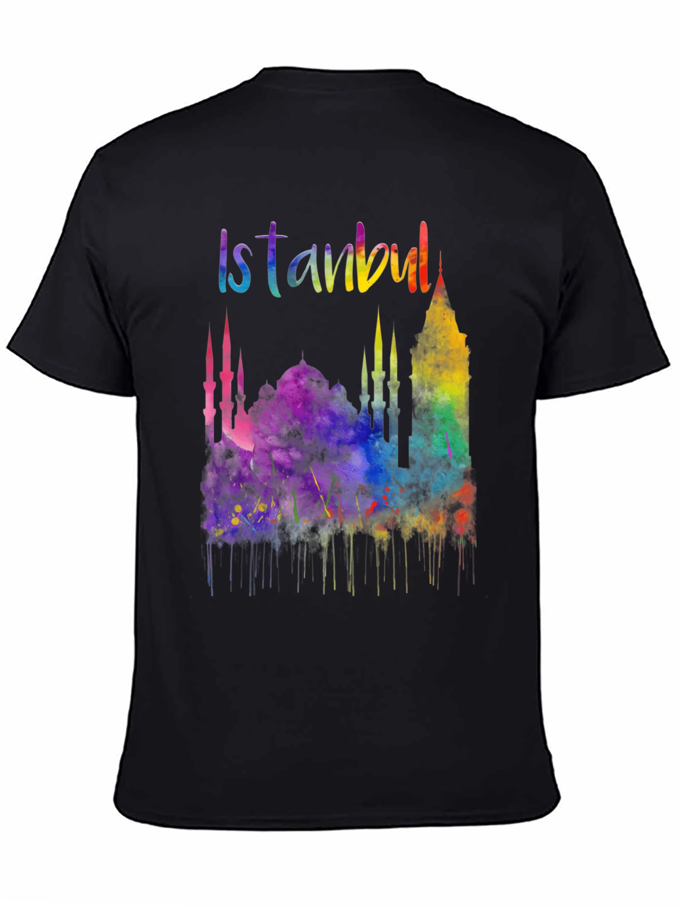 Istanbul Watercolor Graphic T-Shirt - Unisex