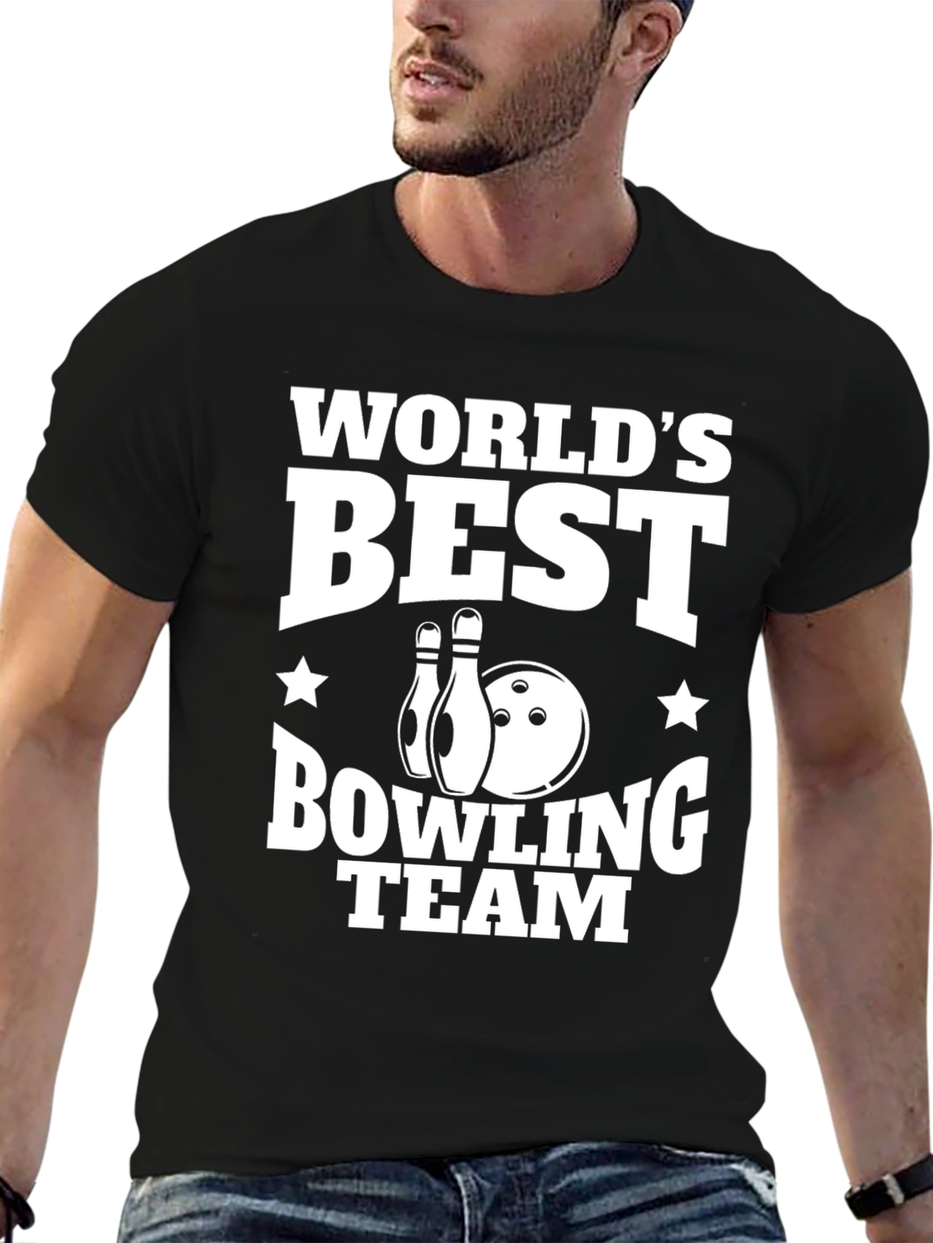Worlds Best Bowling Team Graphic Tee