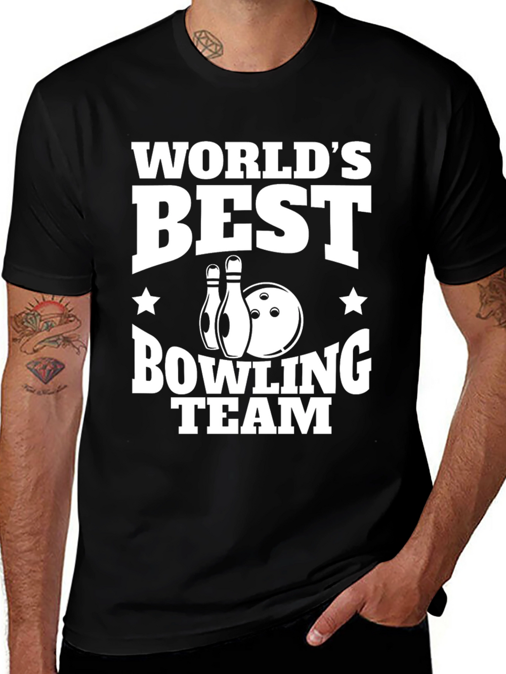 Worlds Best Bowling Team Graphic Tee