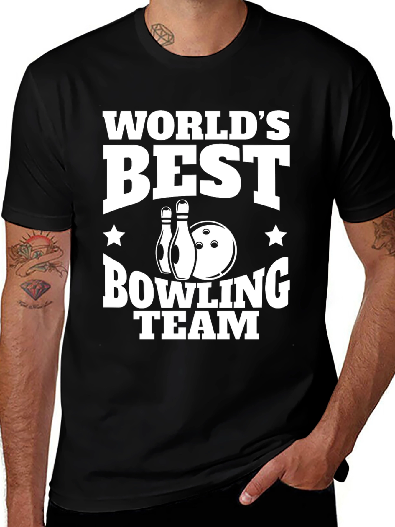 Worlds Best Bowling Team Graphic Tee