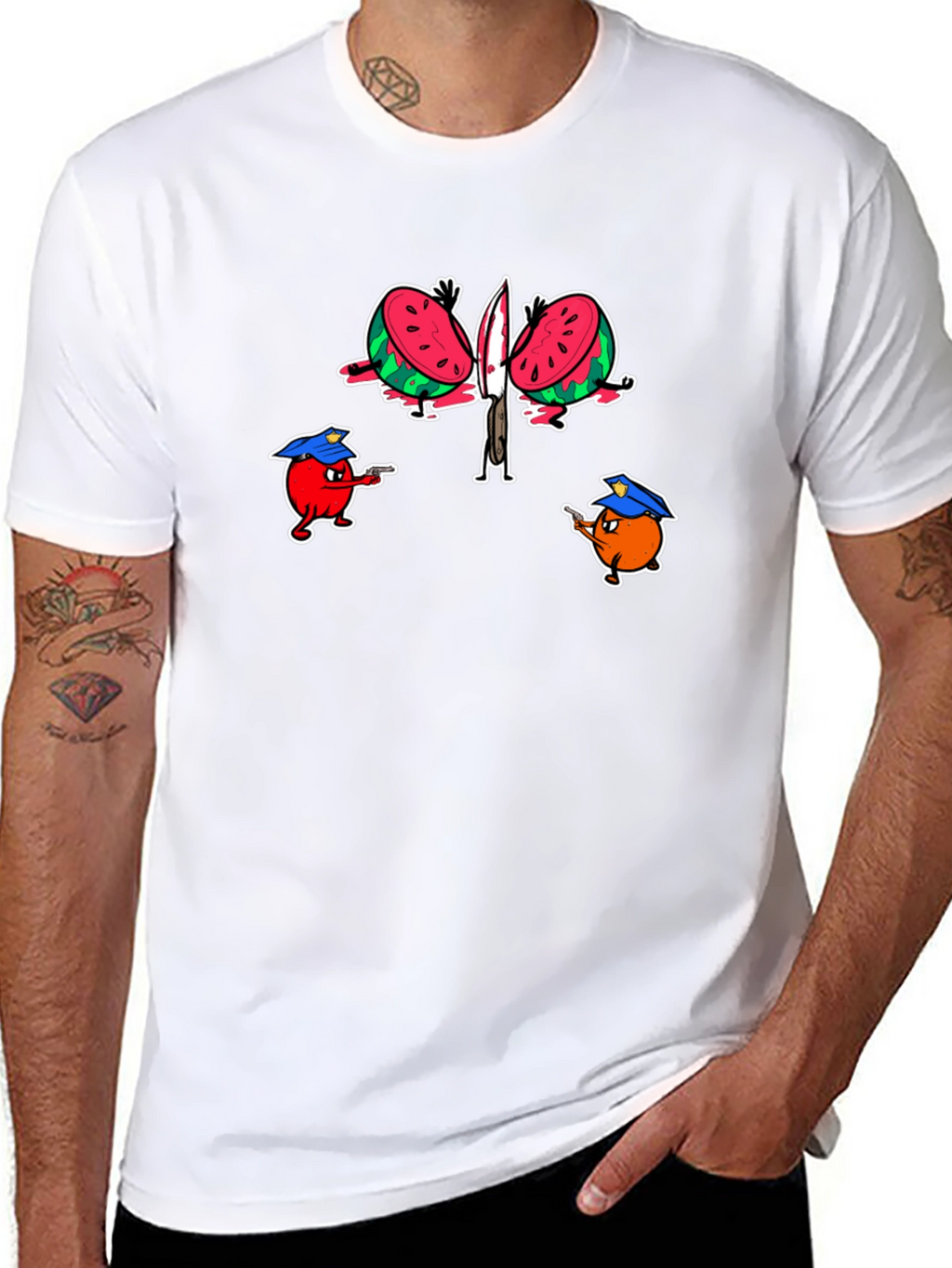 Fruit Police Graphic T-Shirt