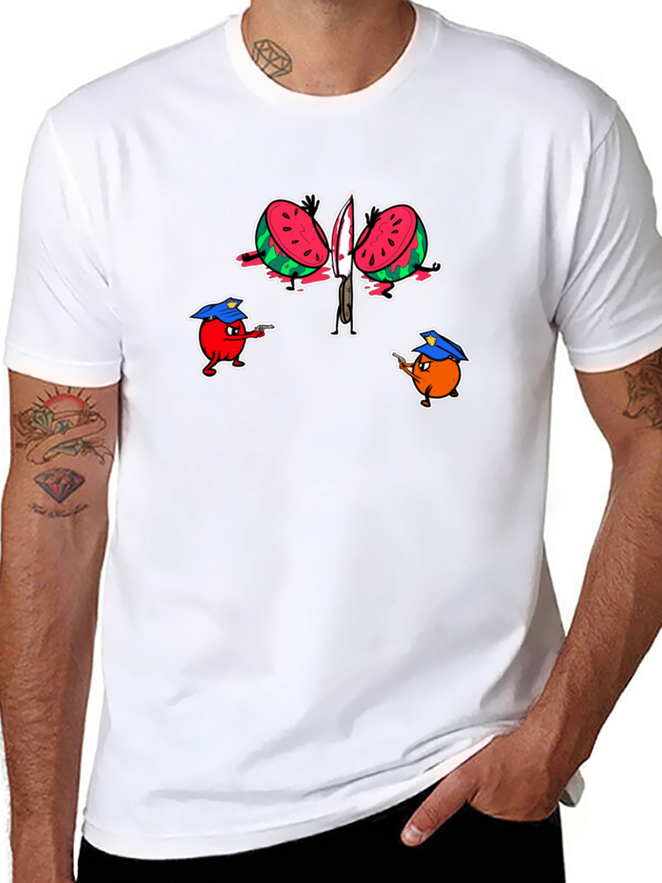 Fruit Police Graphic T-Shirt
