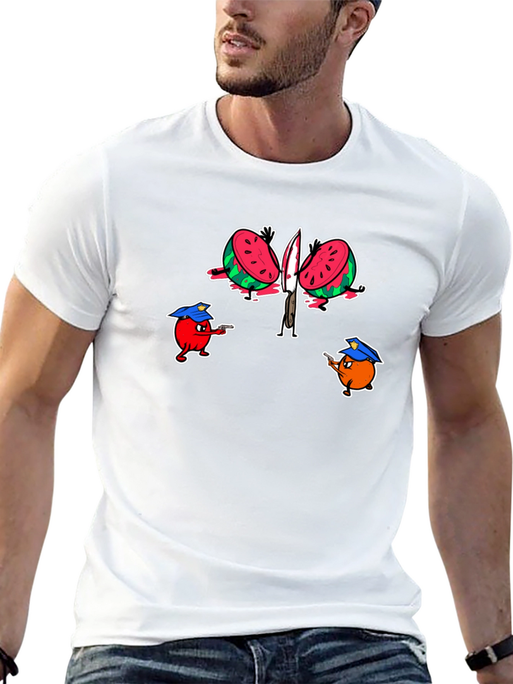 Fruit Police Graphic T-Shirt