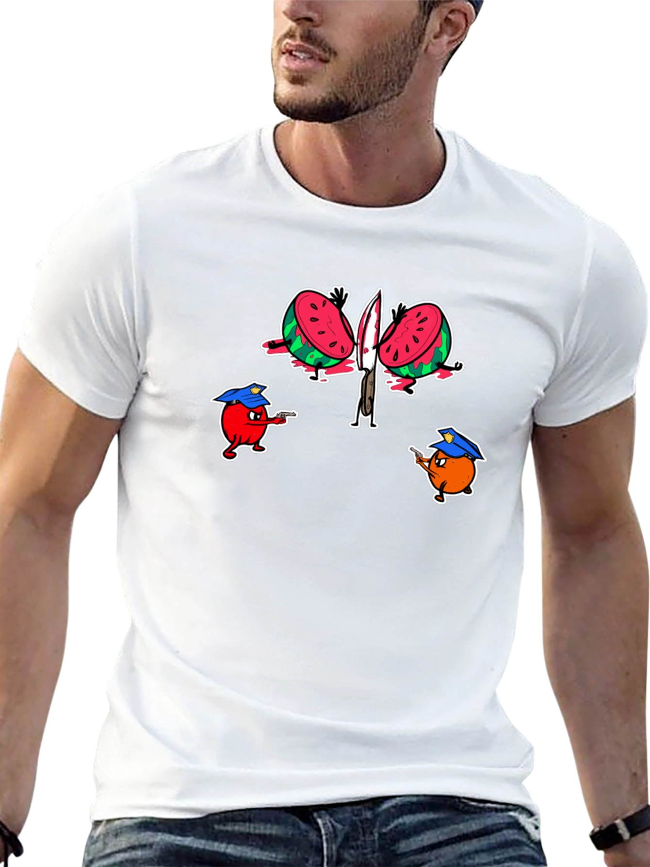 Fruit Police Graphic T-Shirt