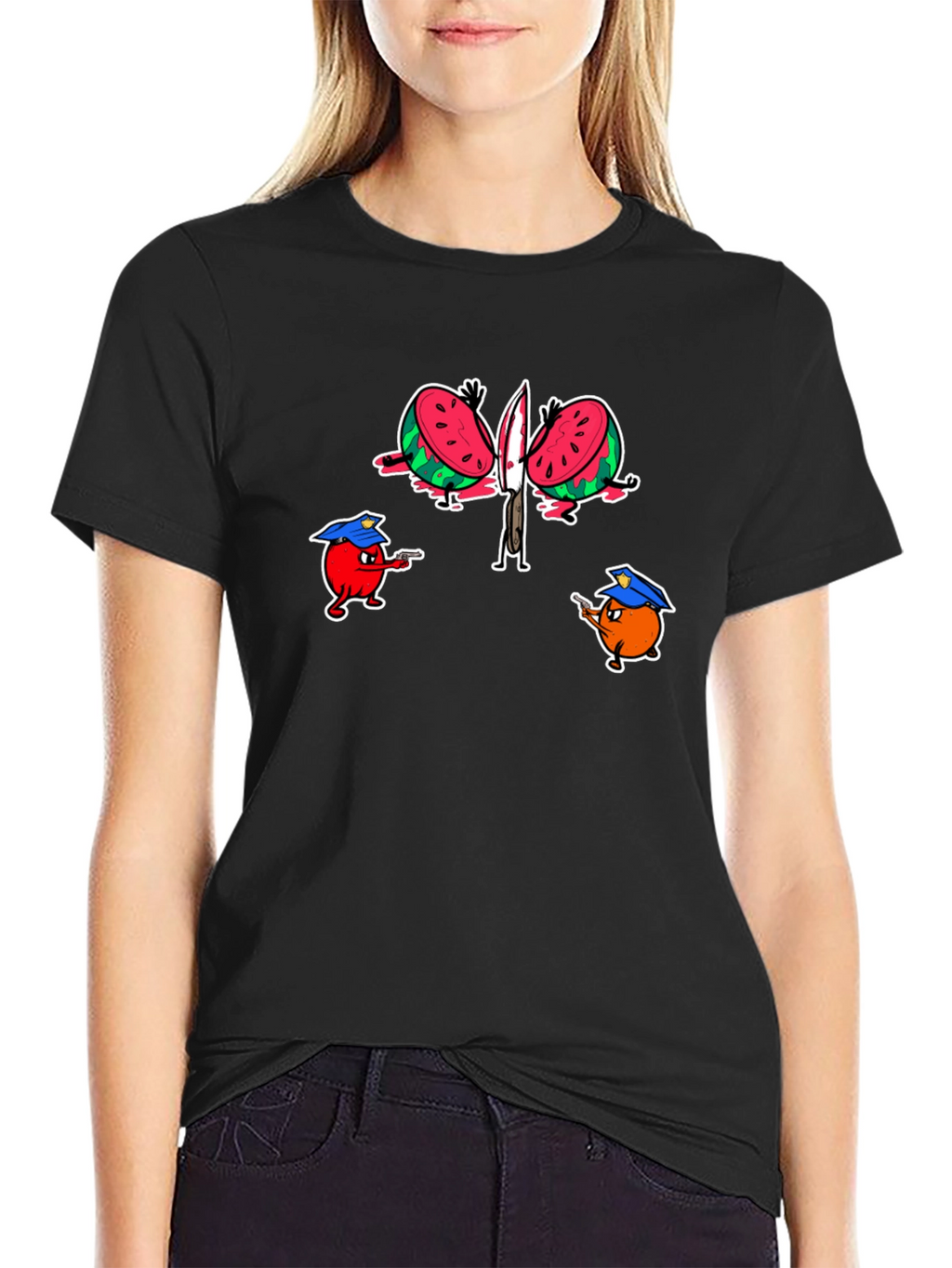 Fruit Police Graphic T-Shirt