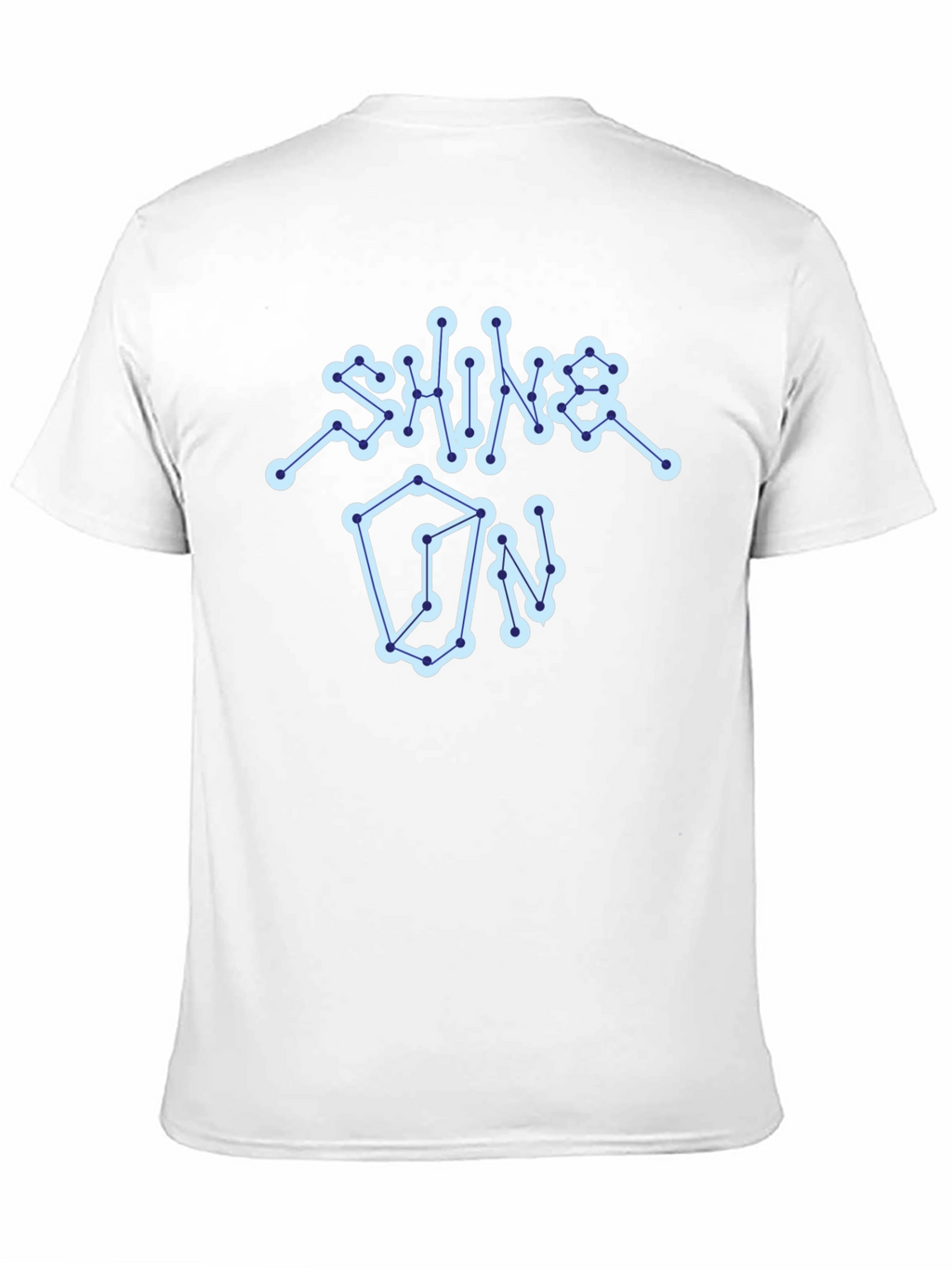 Shine On Graphic Tee - Constellation Design Black