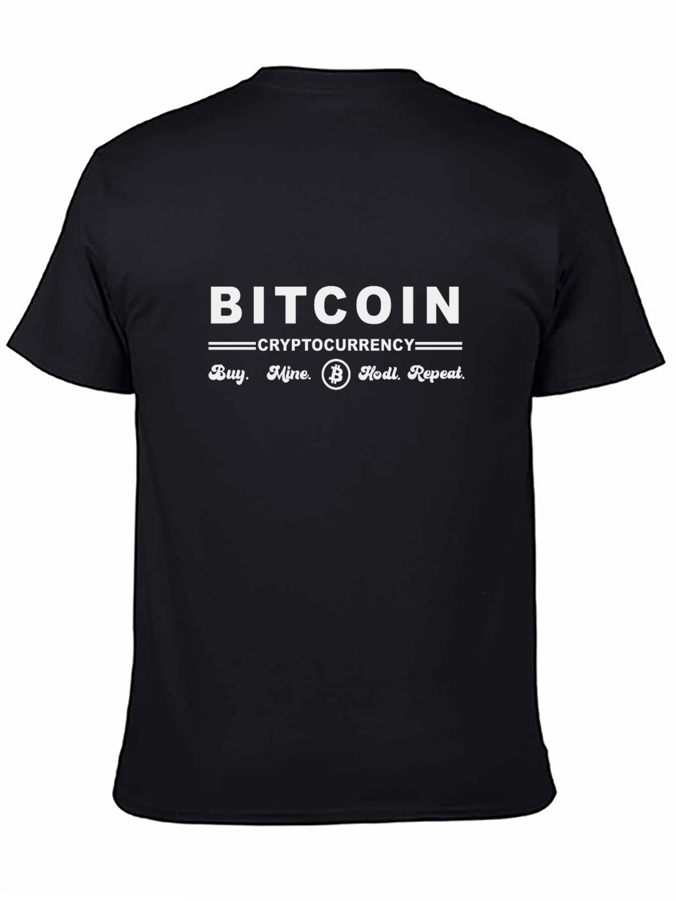 Bitcoin Cryptocurrency Black T-Shirt - Buy Mine Hodl Repeat