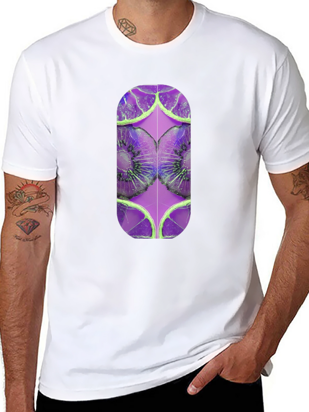 Kiwi Dream T-Shirt - Abstract Fruit Design