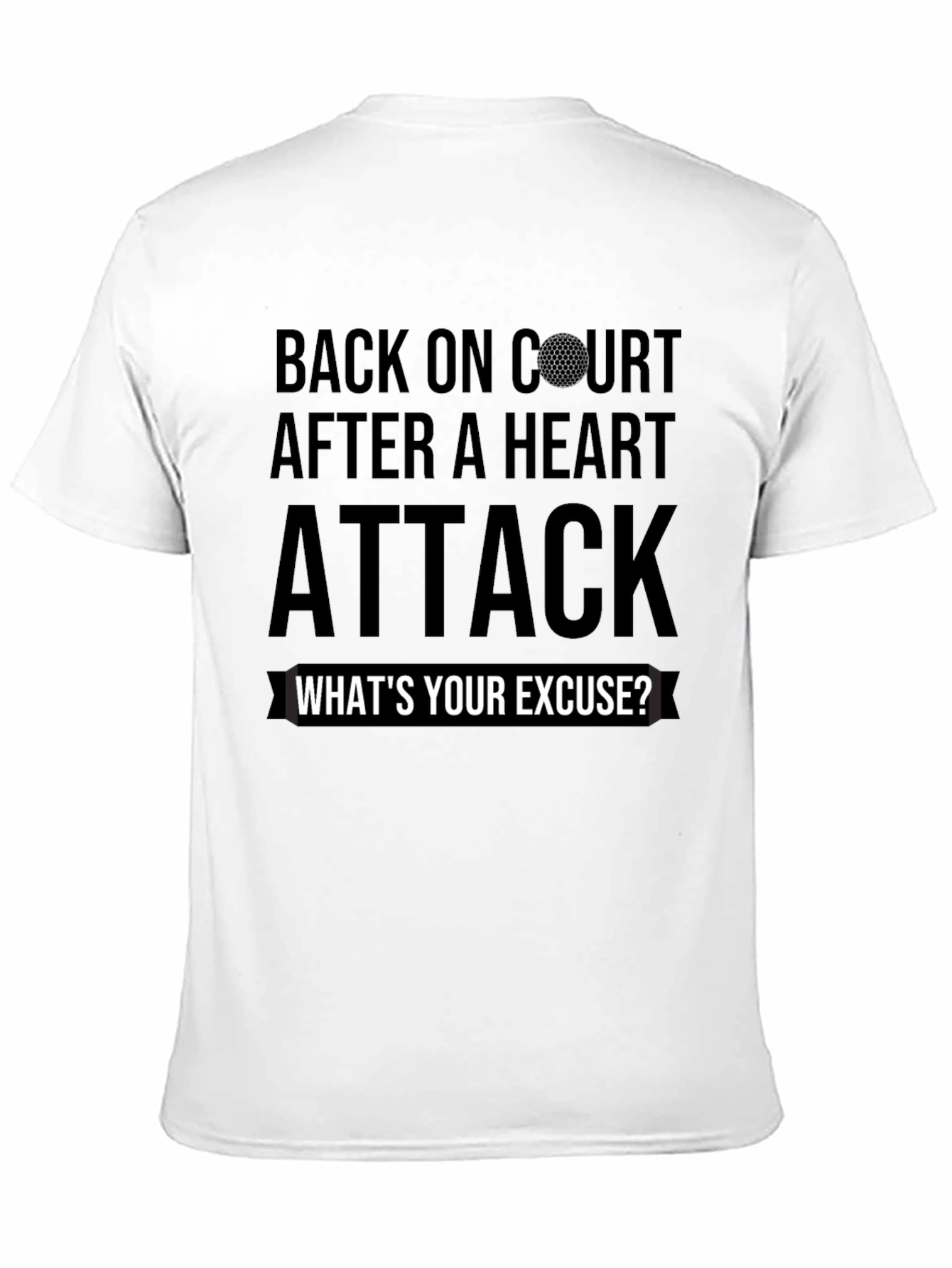 Back On Court Heart Attack Golf T-Shirt