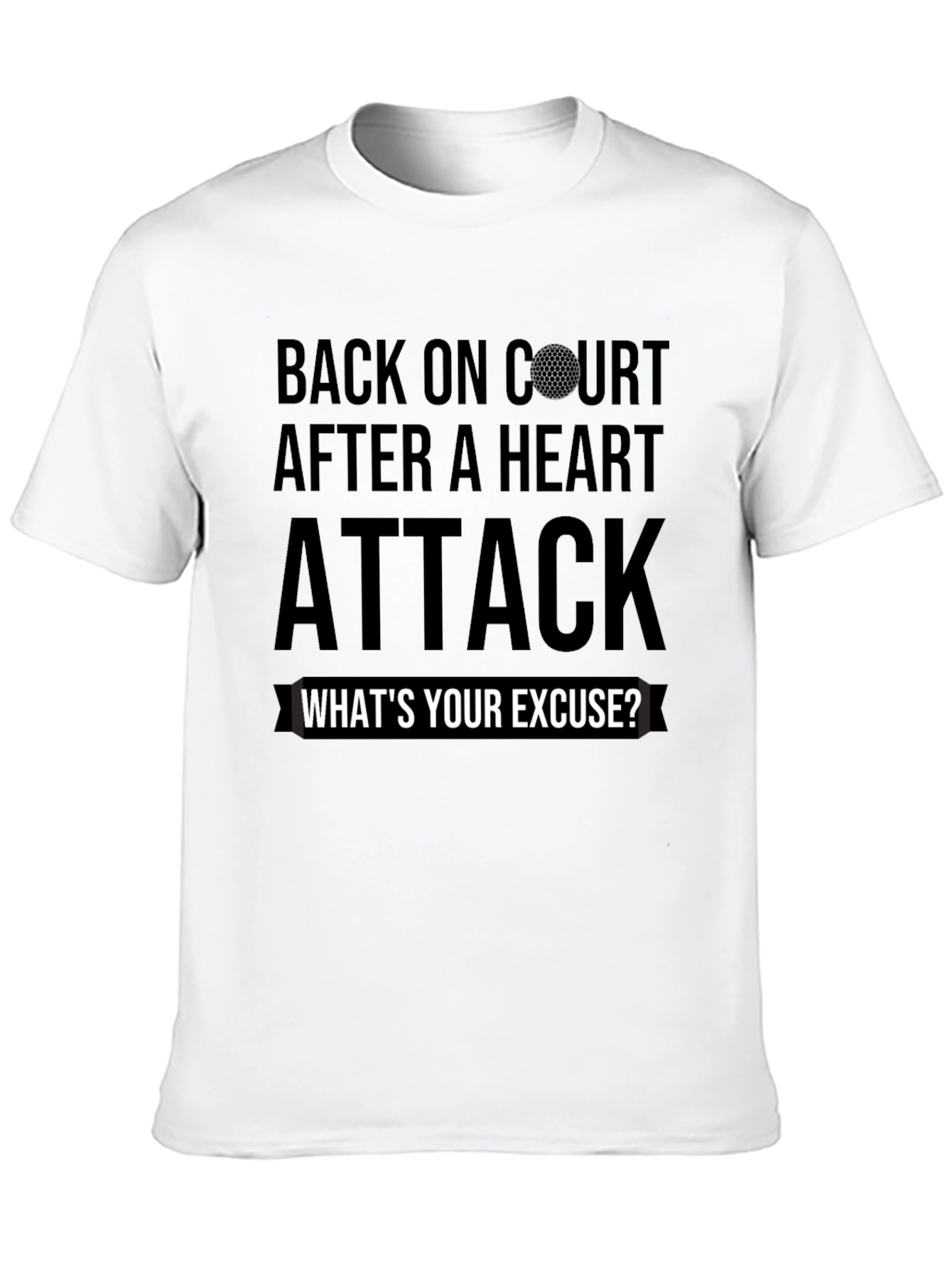 Back On Court Heart Attack Golf T-Shirt