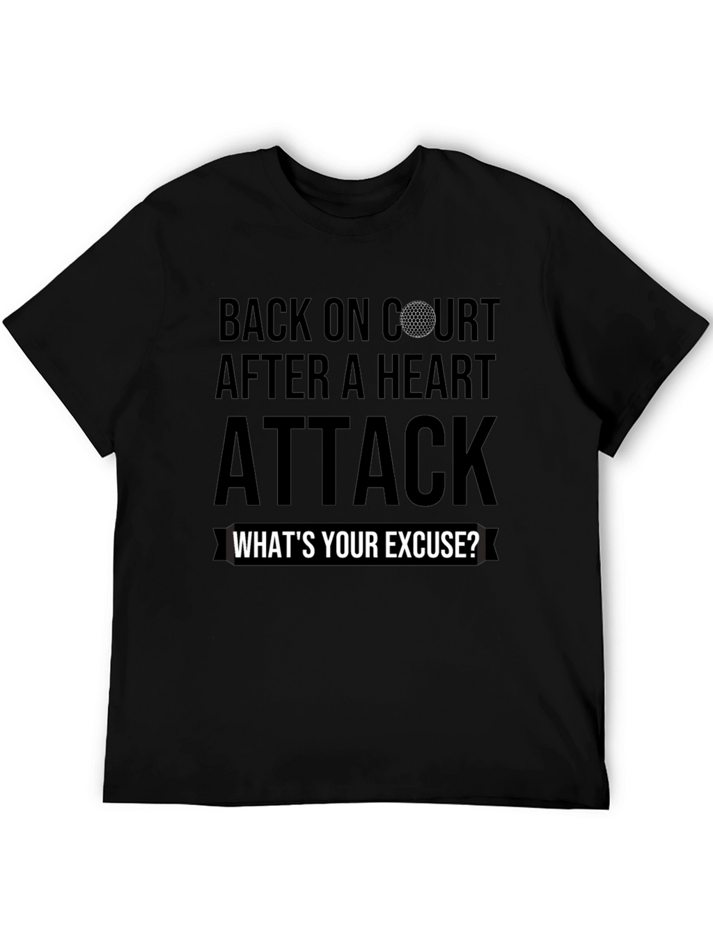 Back On Court Heart Attack Golf T-Shirt