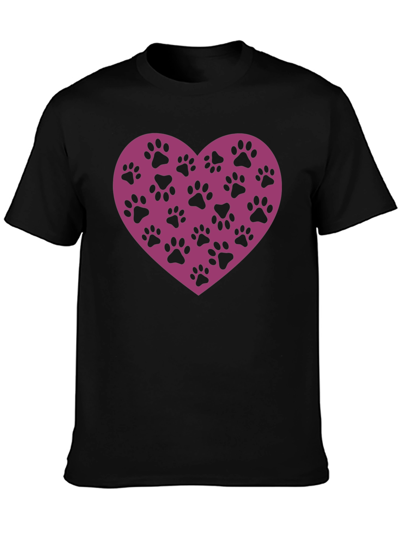 Paw Print Heart T-Shirt - Love Your Pet!