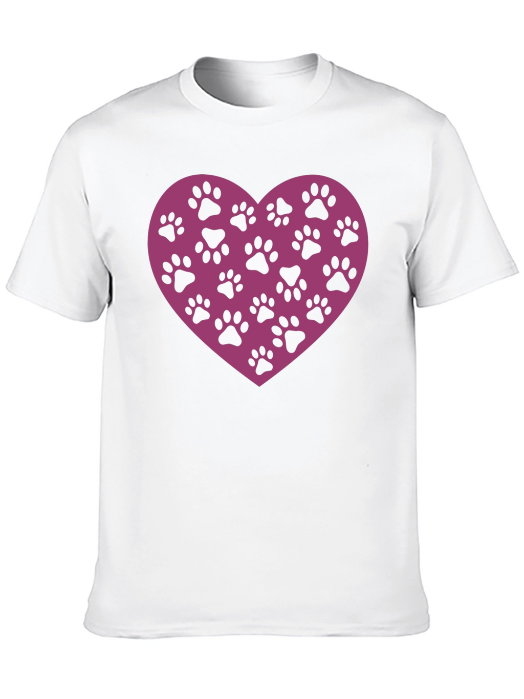 Paw Print Heart T-Shirt - Love Your Pet!