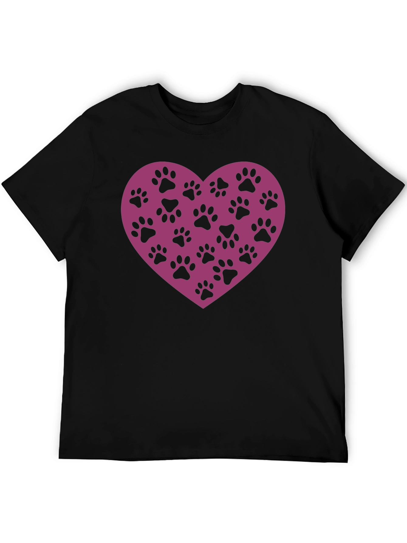 Paw Print Heart T-Shirt - Love Your Pet!