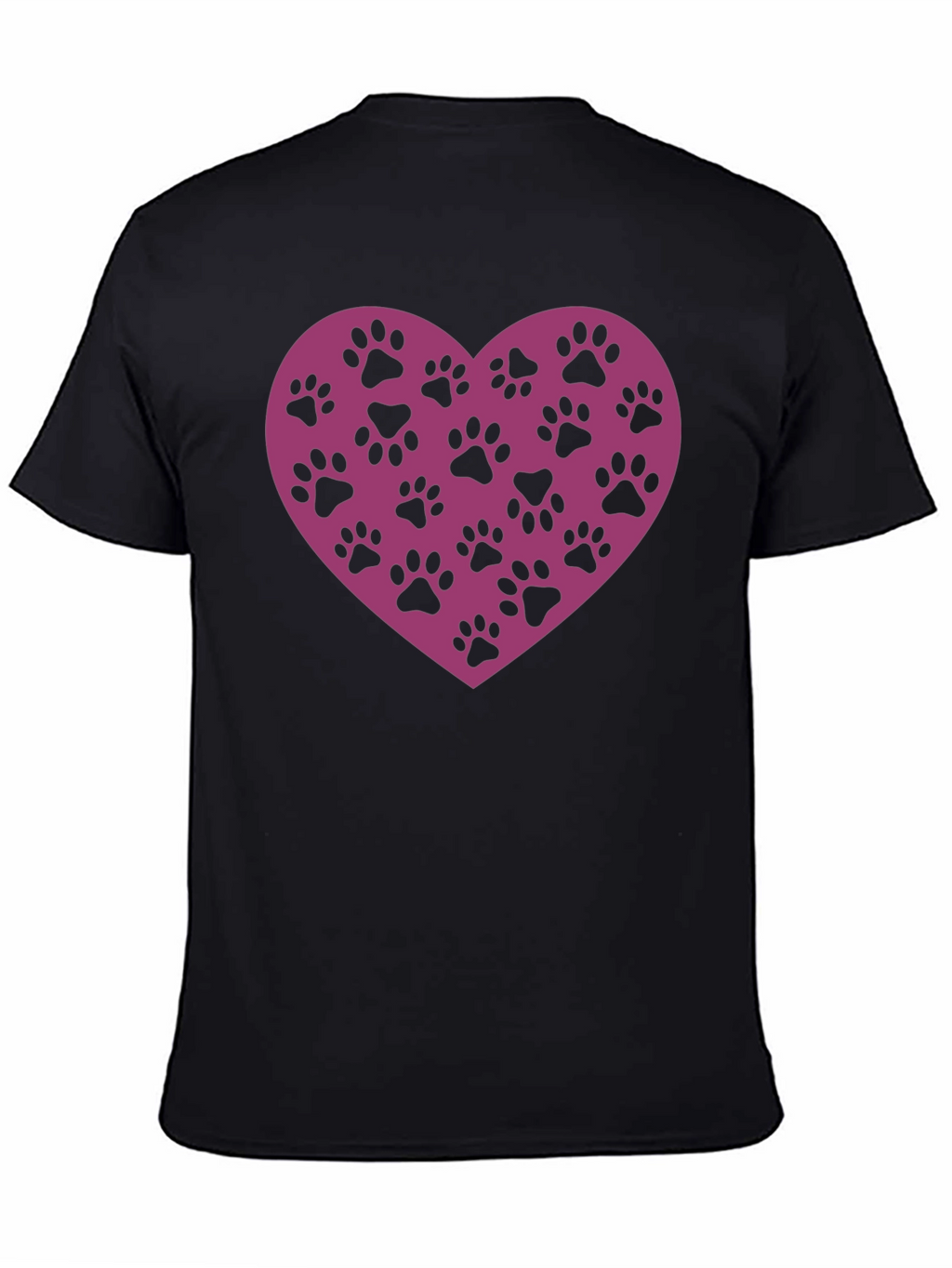 Paw Print Heart T-Shirt - Love Your Pet!