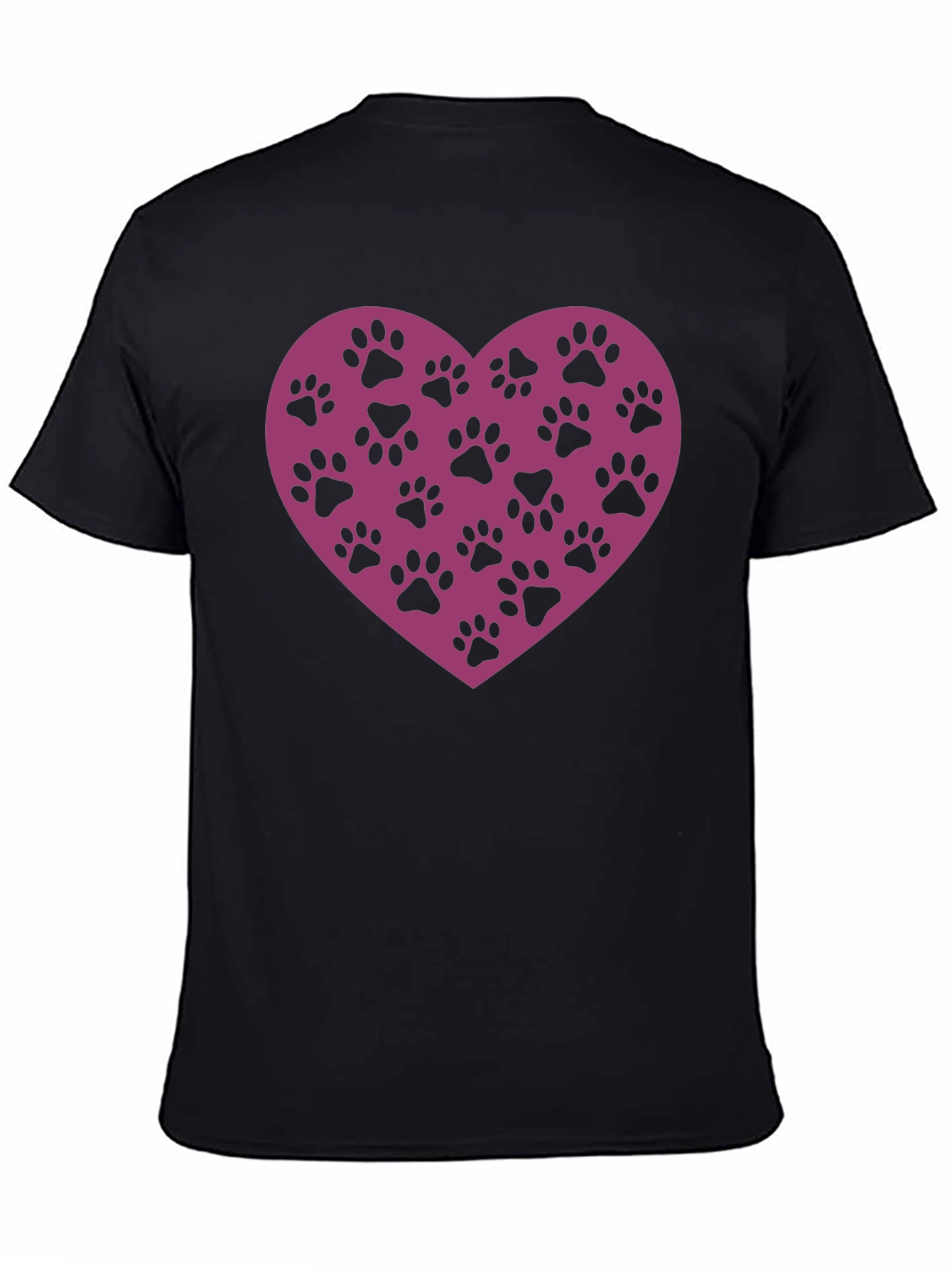 Paw Print Heart T-Shirt - Love Your Pet!