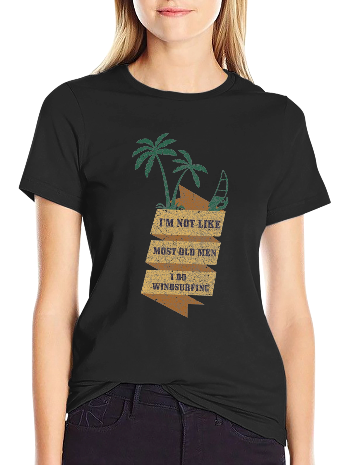 Windsurfing Old Men T-Shirt