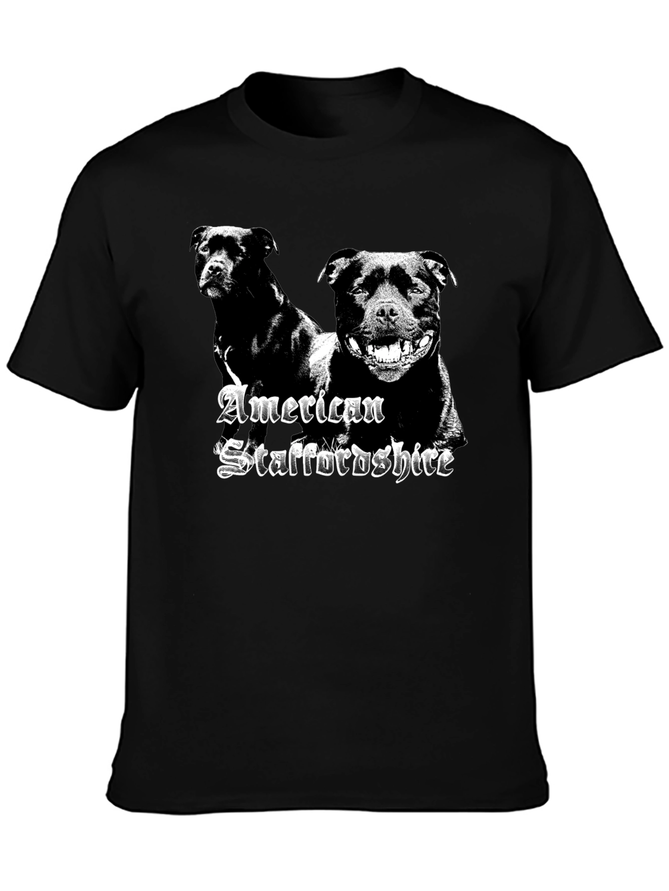 American Staffordshire Black T-Shirt
