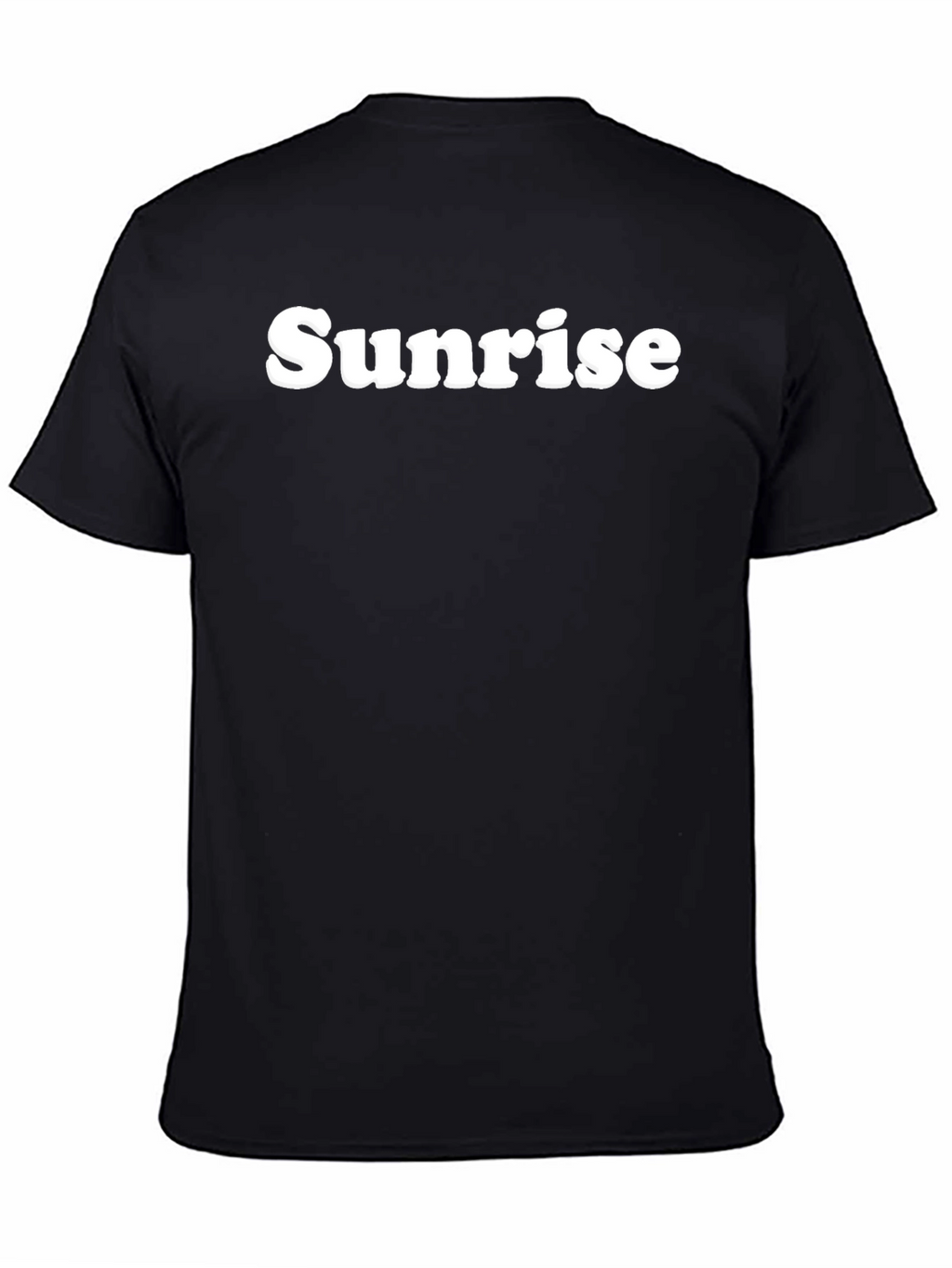 Sunrise Graphic Tee - Classic Black Cotton T-Shirt