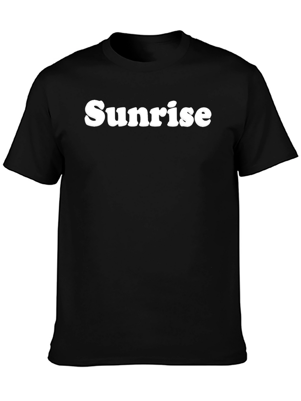 Sunrise Graphic Tee - Classic Black Cotton T-Shirt