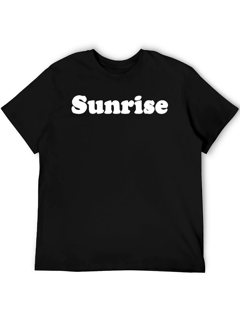 Sunrise Graphic Tee - Classic Black Cotton T-Shirt