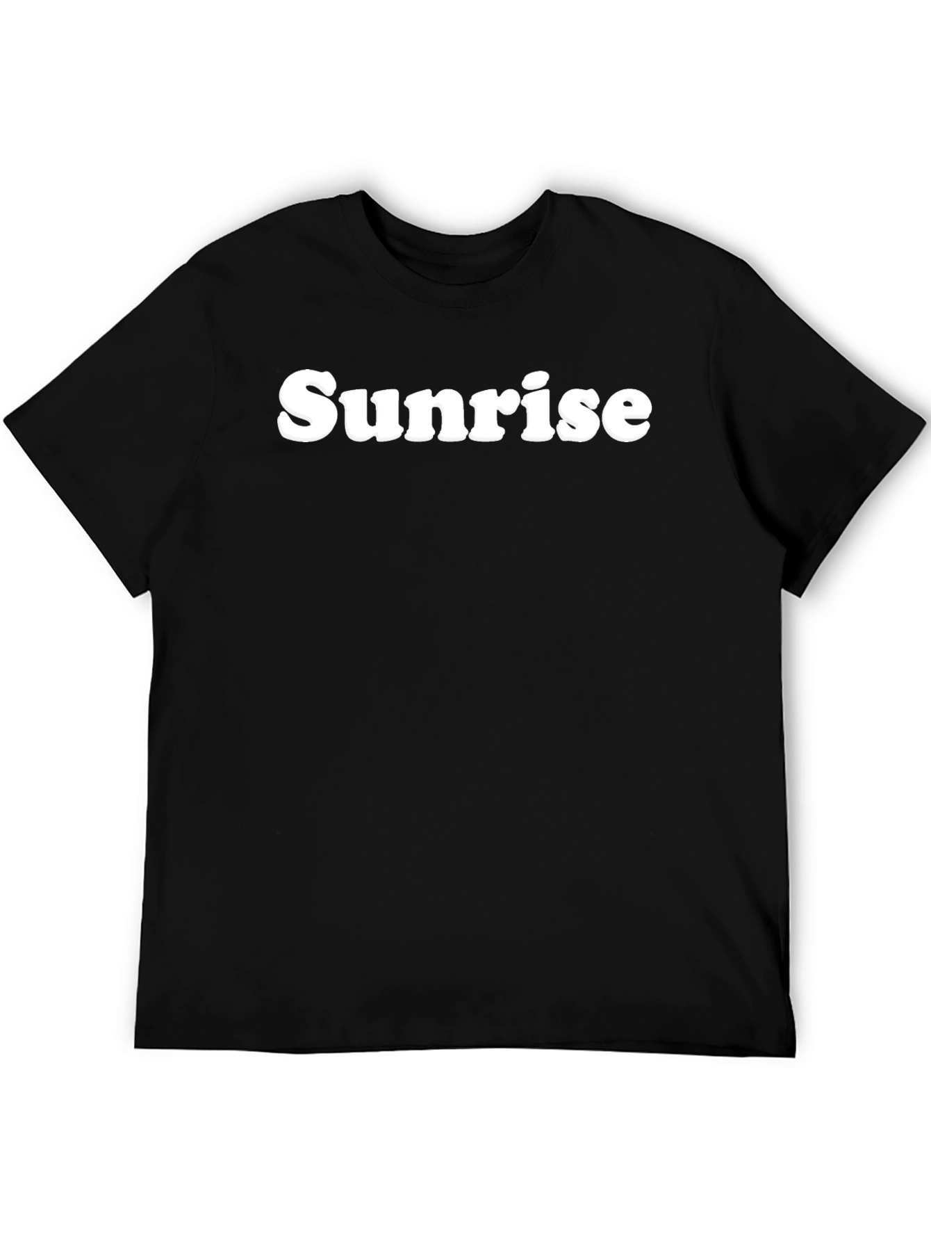 Sunrise Graphic Tee - Classic Black Cotton T-Shirt