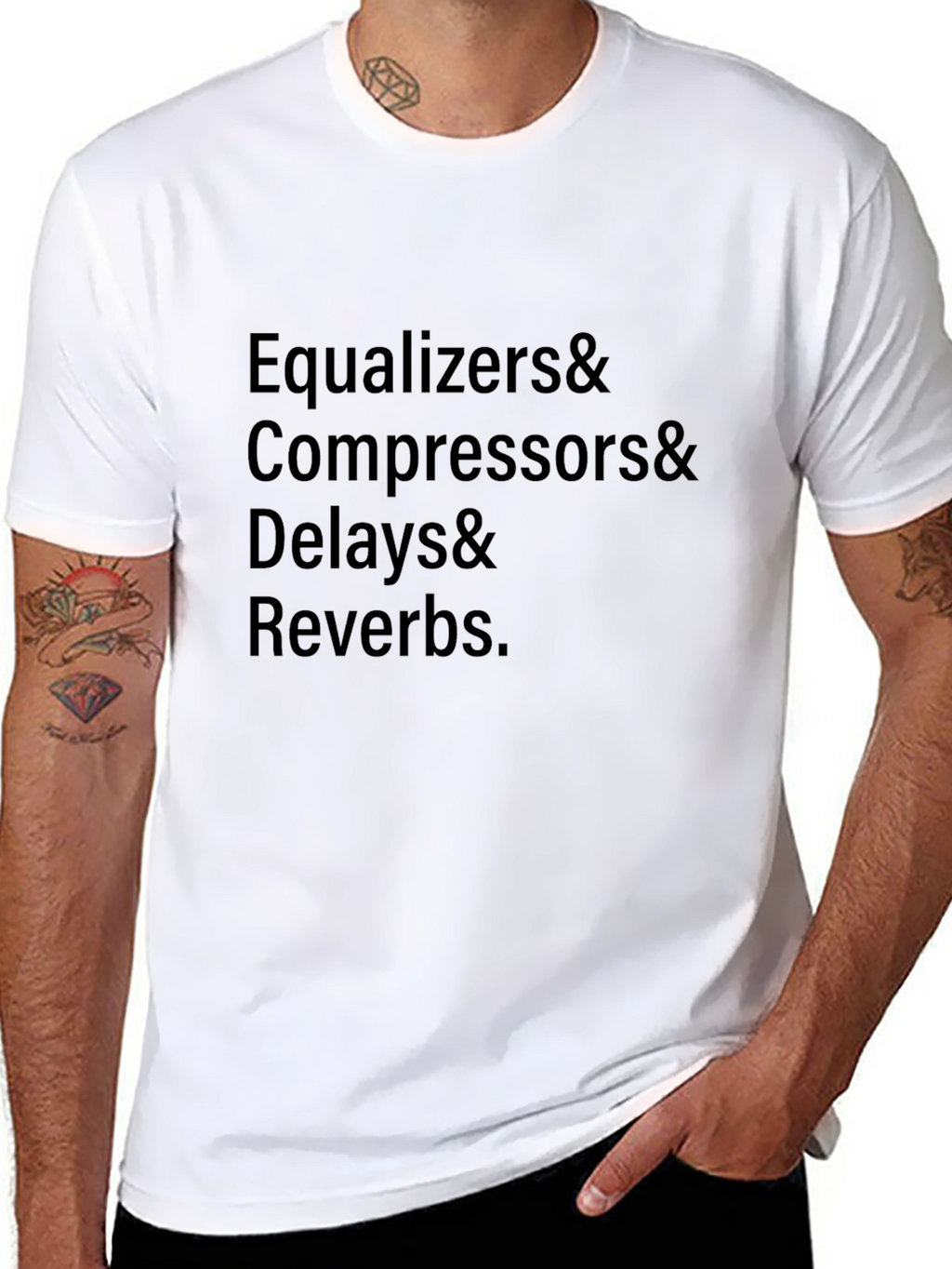 Audio Engineers T-Shirt - EQ Compression Delay Reverb