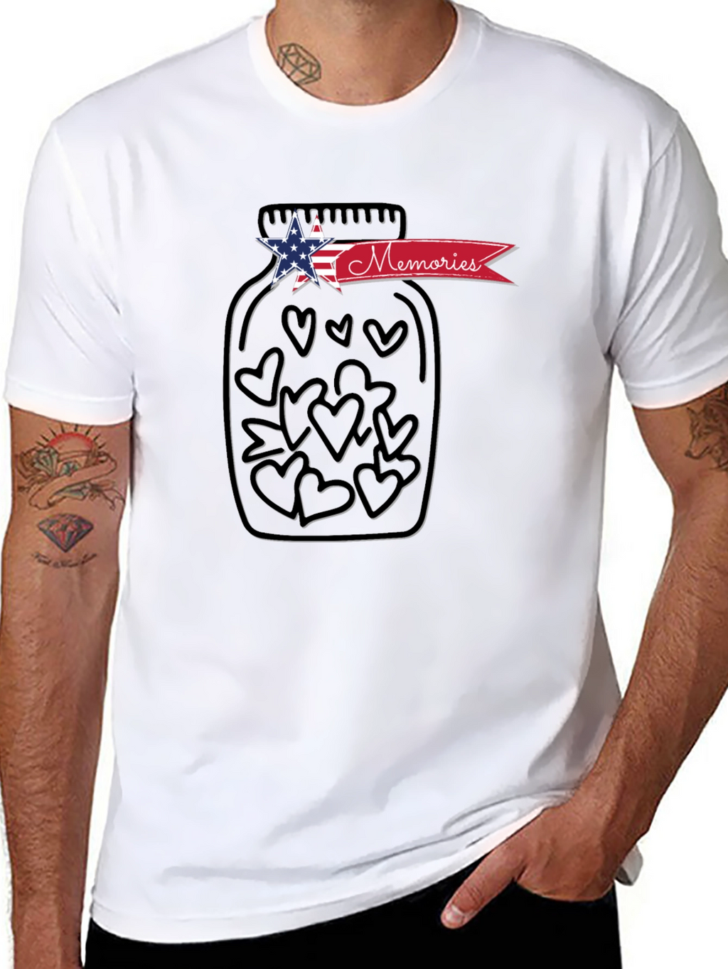 Memories Heart Jar Graphic T-Shirt