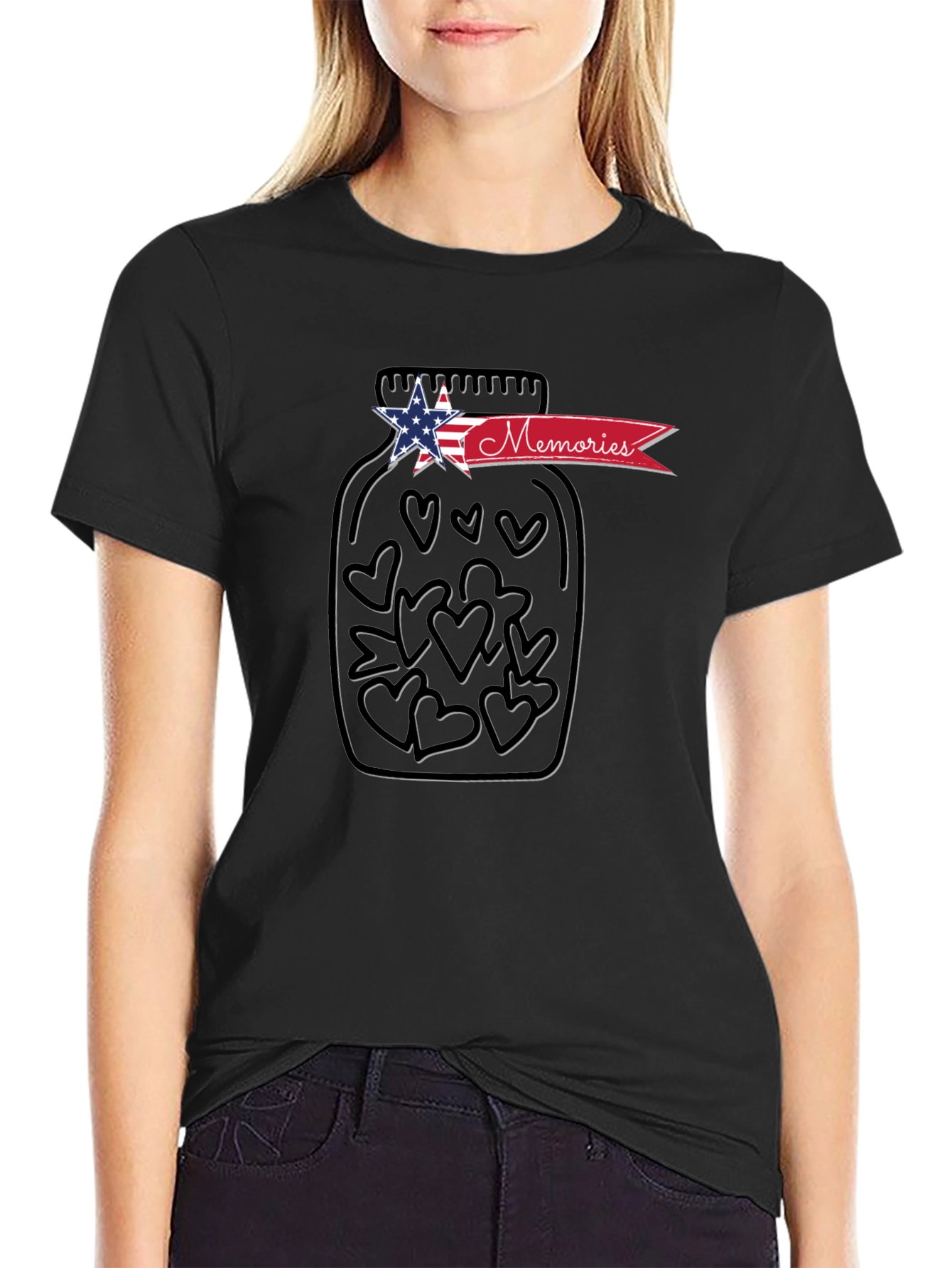 Memories Heart Jar Graphic T-Shirt
