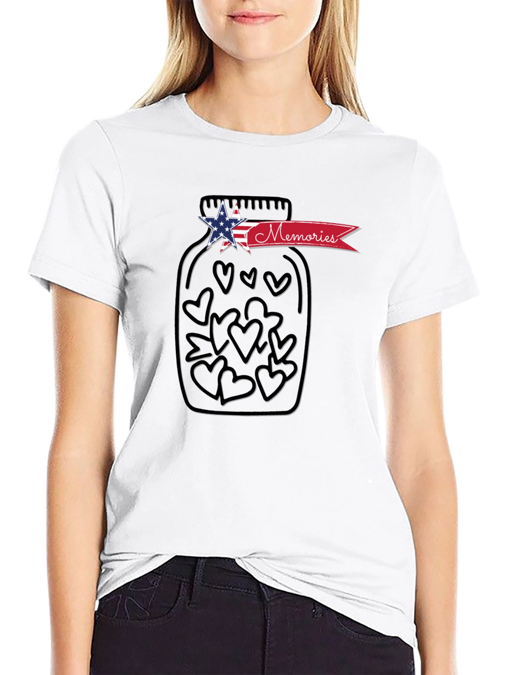 Memories Heart Jar Graphic T-Shirt