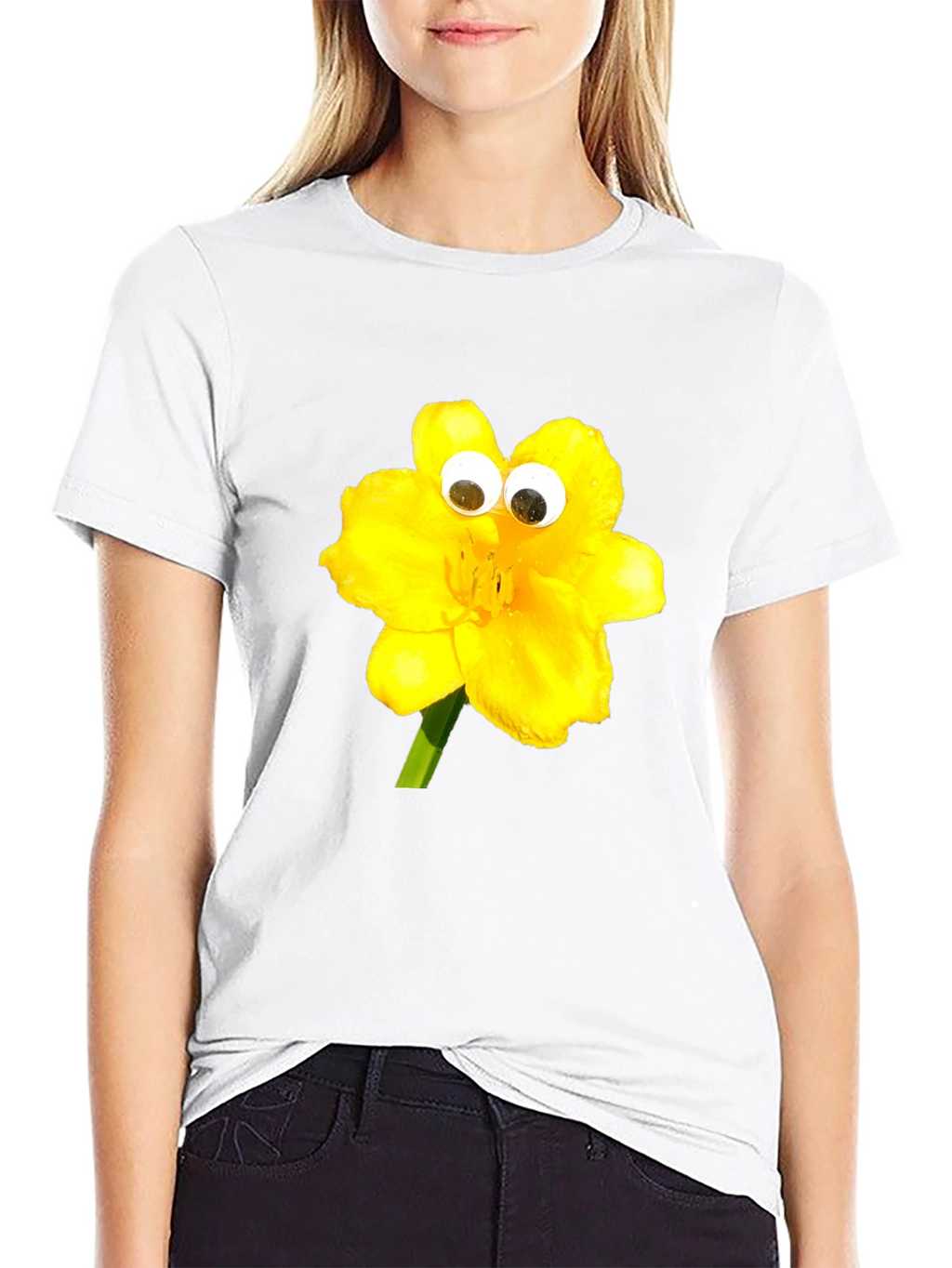 Whimsical Yellow Flower T-Shirt
